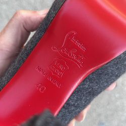 CHRISTIAN LOUBOUTIN Felt Pumps