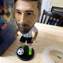 Car Dashboard bubblehead Figurine（Messi ）soccer superstar