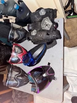 Pitbull masks, and one  electronic  hopper