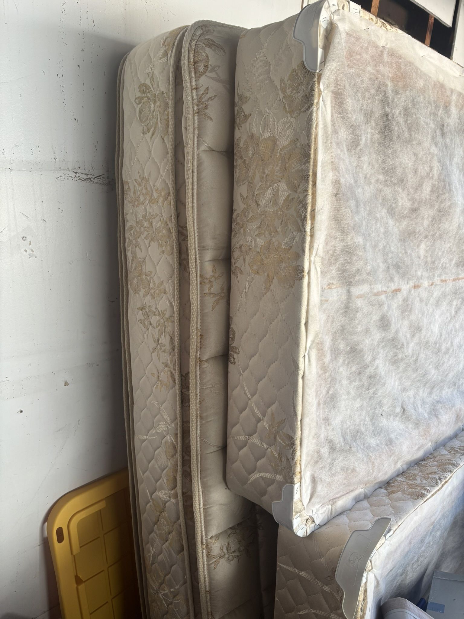 Cal King Mattress With Box Springs.  No Frame 