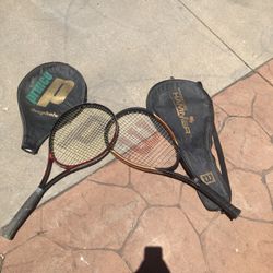 prince graphalu tennis racket & Wilson Hyper Sledge Hammer Carbon Hyper