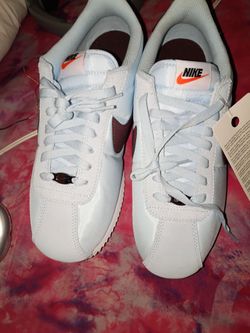 Nike cortez light blue sneakers