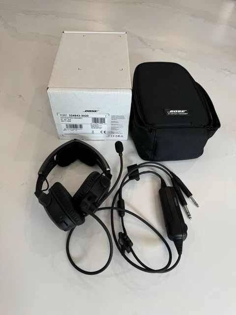 Bose A20 Aviation Headset With Dual Plug Cable And Bluetooth 