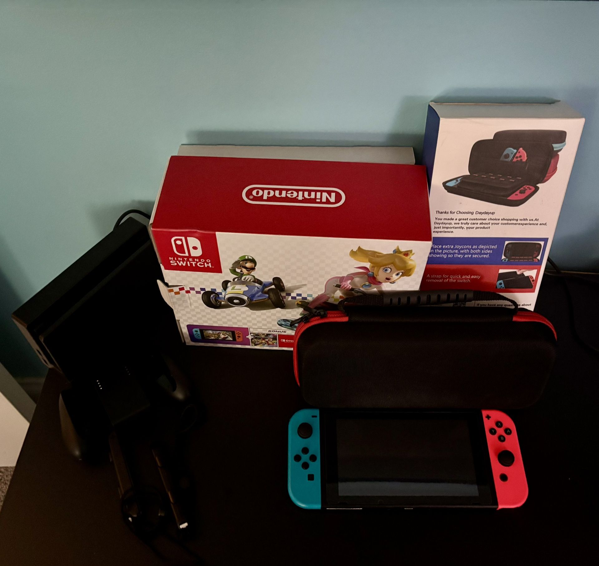 Nintendo Switch With Screen Protector And Carrying Case NO GAMES Included