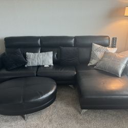 Black Leather Couch
