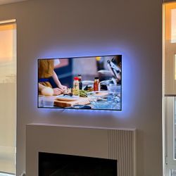 TCL 55" Class 5 Series QLED 4K UHD Smart Roku TV with stands and wall mount