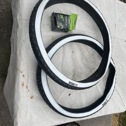 Bell 26 Inch New Tires & Slime Tubes
