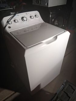 GE HE TURBO Top Load Washer and Front Load Dryer