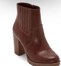 NEW ANA ROCKY DARK COGNAC SIZE 8M BOOTS 