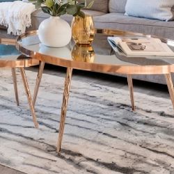 Unique Mid-Century Modern Gold X-Base Accent Table Frame