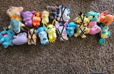 Pokemon plush keychains