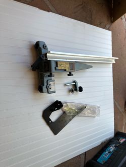 Vintage Delta UniFence Saw Guide + Blade Guard Assembly & Miter Clamp - Mint