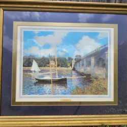 The Bridge At Argenteuil By Monet 