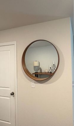 Wood mirror