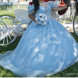Quince Baby Blue Dress