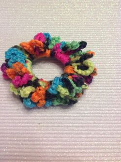 Crocheted hair tie