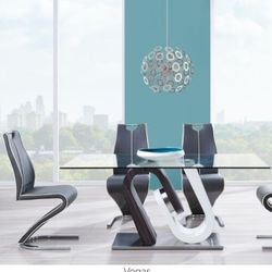  Stylish Glass Top Dining Table & 4 Chairs . Financing Available!!!  