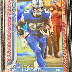 Topps Chrome NFL 2025 Sam Laporta Pigskin 