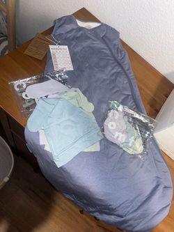 PurComfy LuxeDream Sleep Sack (3-6m) + Hats & Mittens Bundle