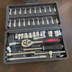 Complete Tool Set, Stainless Steel Portable Car Repair Tool Kit