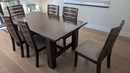 Solid wood dining table