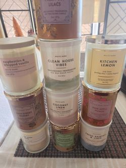 Bath & Body Works White Barn Candles