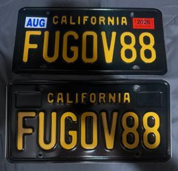 CA License Plates