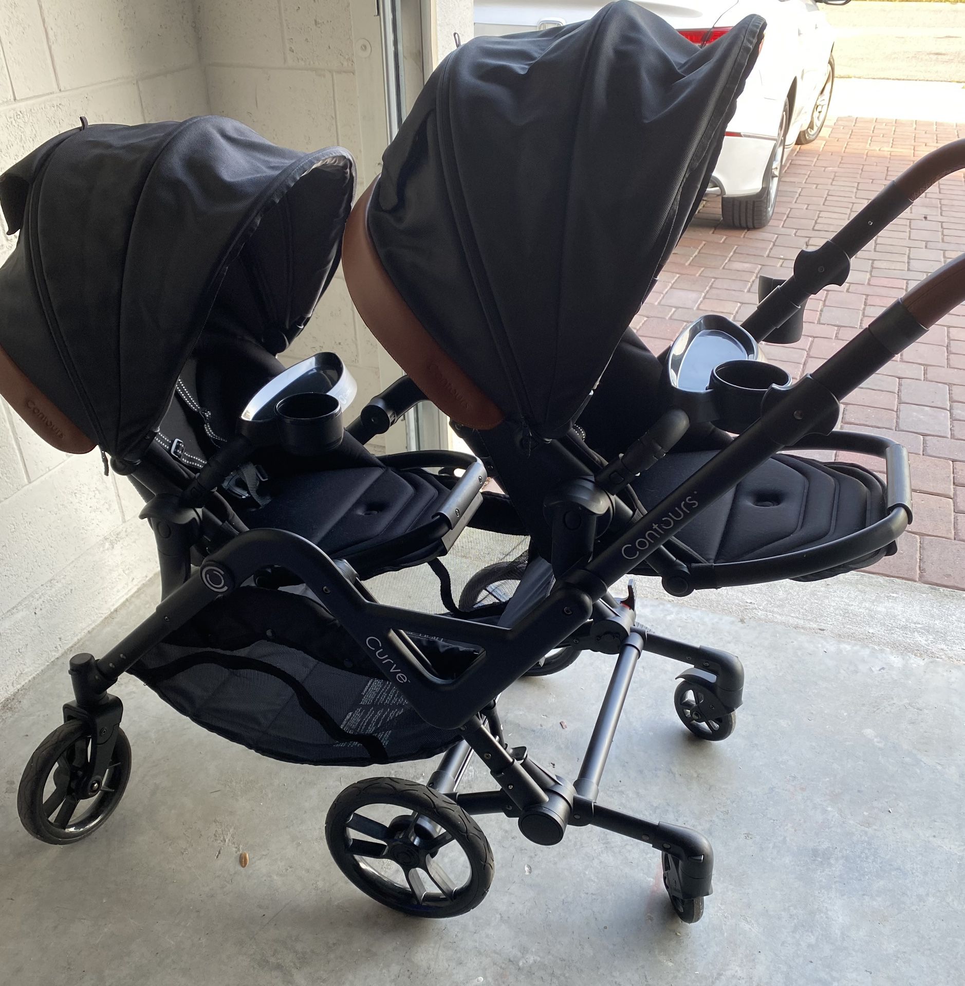 Contours Curve Convertible Tandem Double Baby Stroller And Toddler Stroller