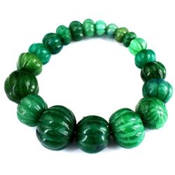 Stunning 288.oo Cts Round Beaded Bracelet 