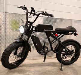 750 Watt Dual Battery Short Seat Electric E-bike, 34mph, Full Suspension