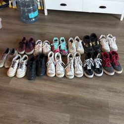 Vans, Nikes and adidas