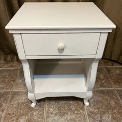 White Nightstand From Pottery Barn