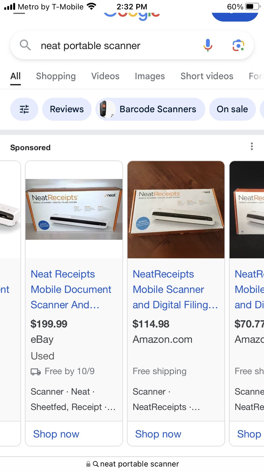 Portable Mobile Document Scanner