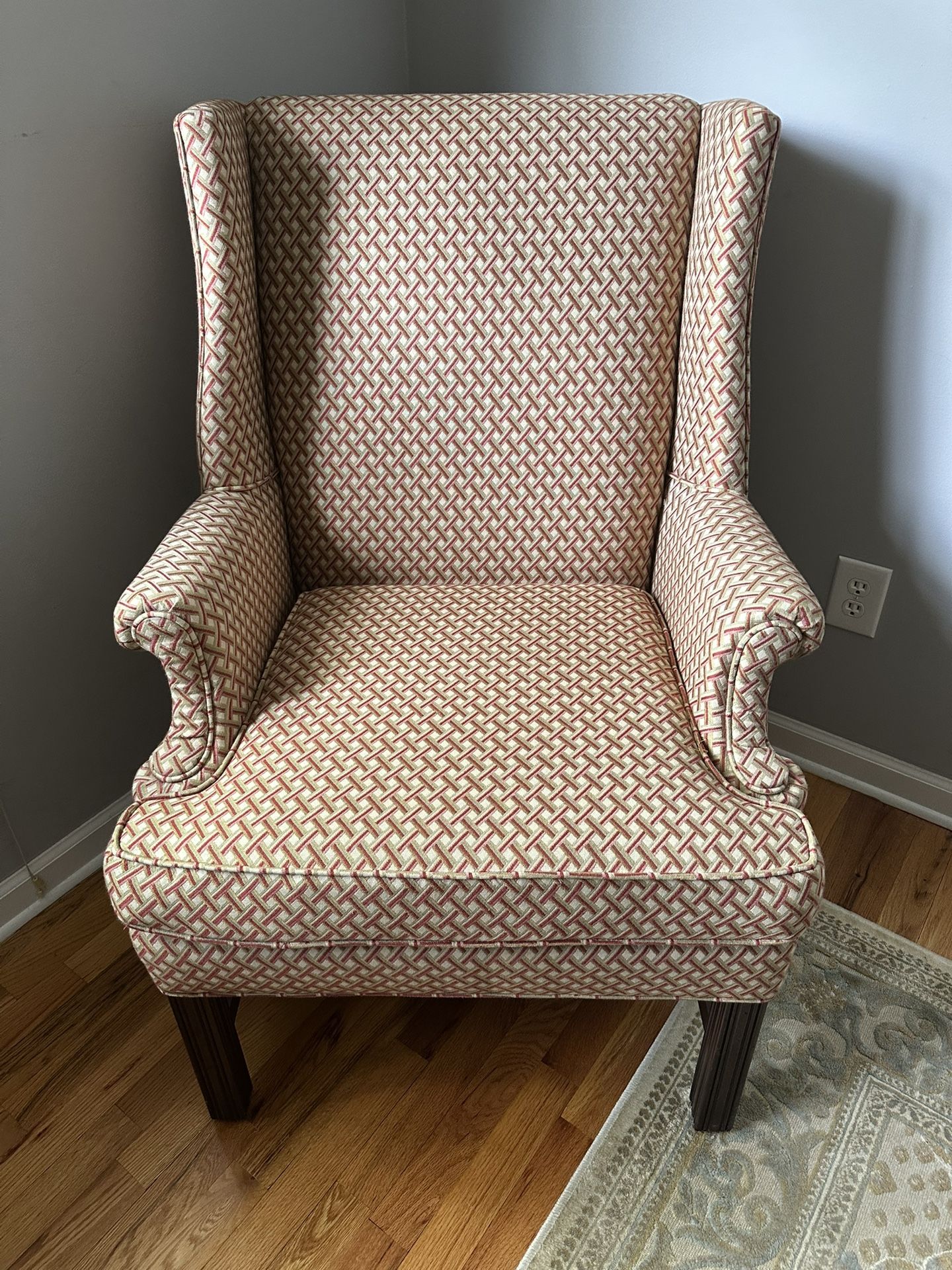 Vintage Mahogany Wing Chair