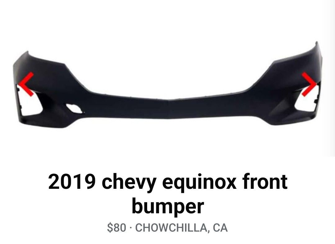 2019 Chevy Equinox Bumper