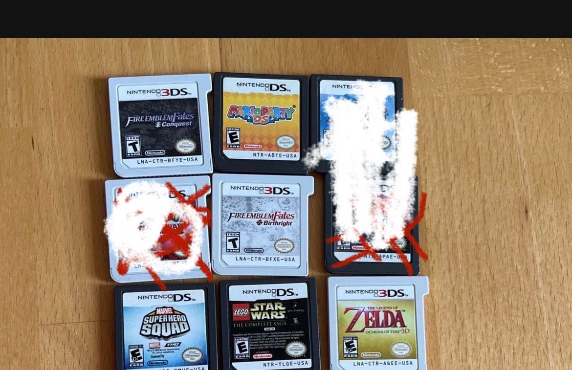 Nintendo 3DS and DS games- Read Description- Pokémon, Zelda, Super Mario, Fire Emblem, Star Wars, Marvel- Sold Individually Or Together