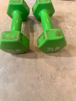 7 lbs dumbbells