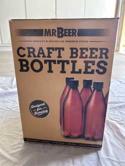 Mr. Beer craft beer bottle and caps