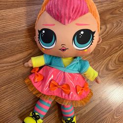 LOL Surprise Neon QT Huggable Plush Stuffed Doll 