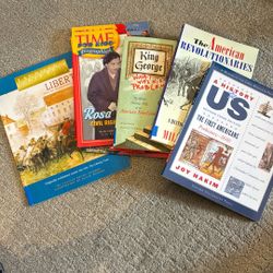 Armful Of History Books For Elementary Students