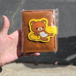 San-X Rilakkuma PU Leather Wallet Brown