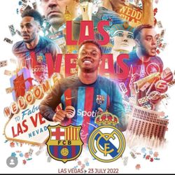 Barcelona vs Real Madrid Las Vegas 07/23/2022