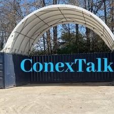 Shipping container canopy - storage - portable building - commercial solutions