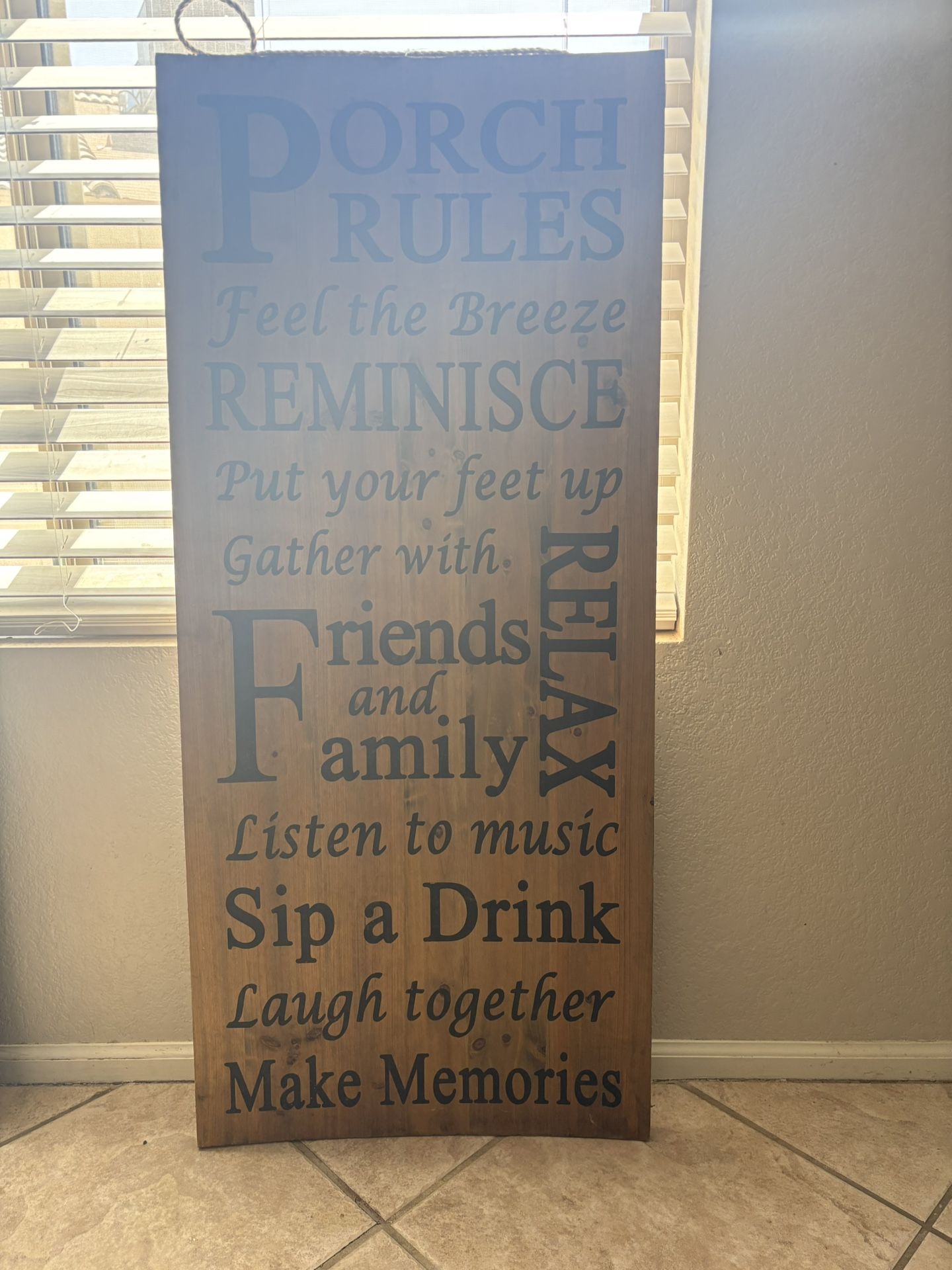 Porch Rules Picture