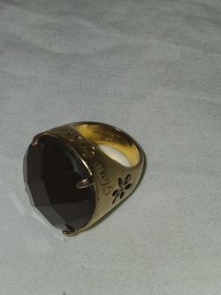 Glow, by Sheila Fajl, Gold Plated, Semi Precious Stone, maybe size 7