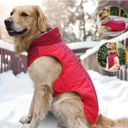 SCPET Dog Winter Coat, Waterproof, Windproof Warm Cold Weather Jacket /Vest XL
