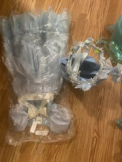 Girls Classic Cinderella Costume And Accessory Kits Size 5/6