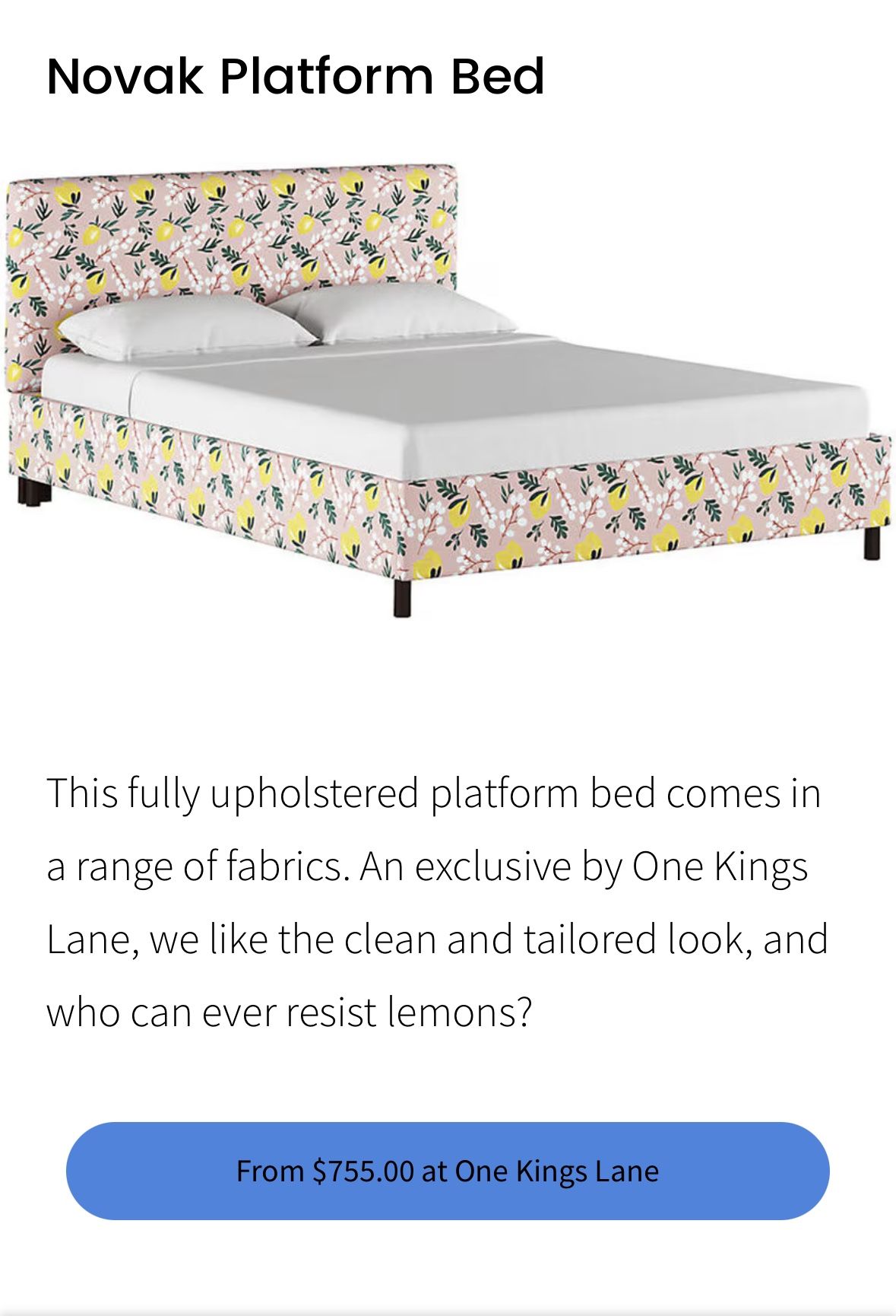 Upholstered Queen Bed