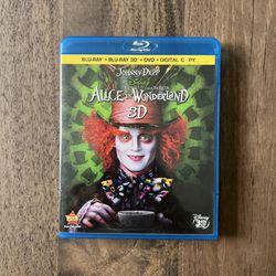 Disney Alice in Wonderland Children’s Blu-Ray 3D, Blu-ray, DVD & Digital Movies