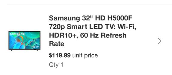 32 inch Samsung smart tv
